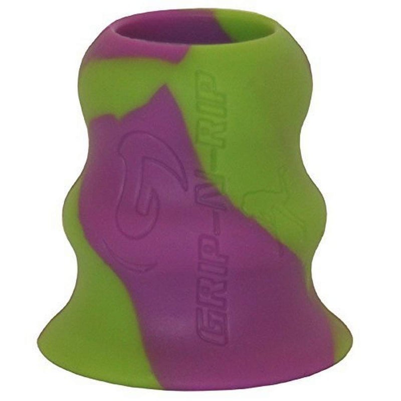 مضرب سوفتبول Grip-N-Rip II مع مقبض غير قابل للانزلاق وتصميم مريح لثبات آمن متين وطويل الأمد سهل التركيب يناسب معظم مضارب السوفبول مثالي لراحة وأداء معزز (بنفسجي/أخضر)